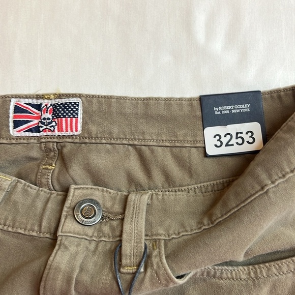 Psycho Bunny by Robert Godley Ulster Walnut Slim. fit Twill pants SZ 30 - Picture 8 of 13